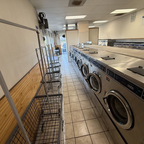 Washers and laundry carts