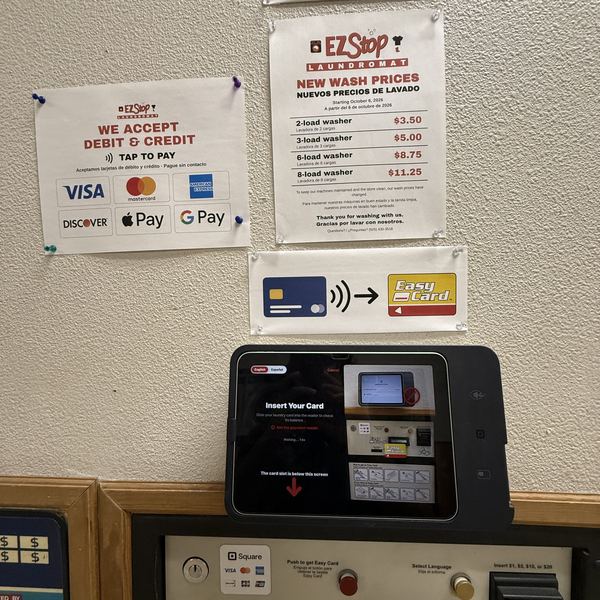 Card reader with our prices and payment options