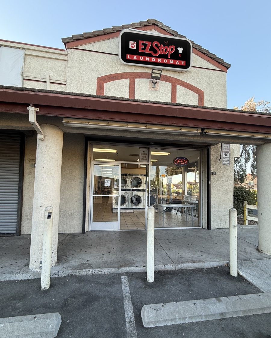 EZ Stop Laundromat storefront at 1000 Power Ave, Suite C